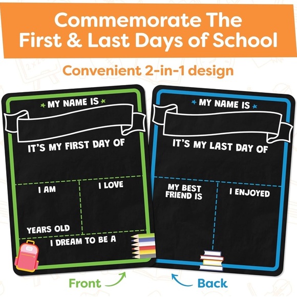 ~First and Last Day of School Board Sign with Liquid Chalk Markers Pack~ - Picture 8 of 8